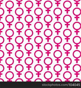 Pattern background female sign icon