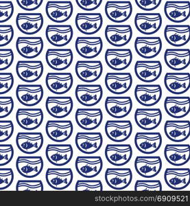 Pattern background Fish Icon