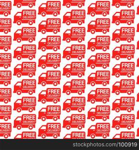 Pattern background free delivery icon