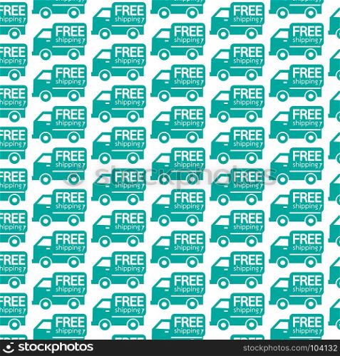 Pattern background Free shipping icon