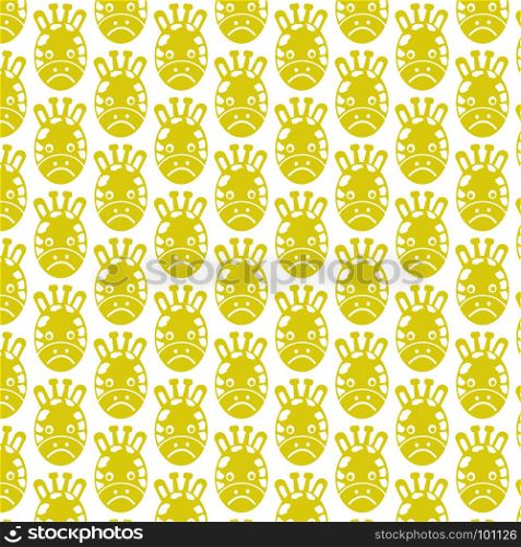 Pattern background Giraffe Face emotion Icon