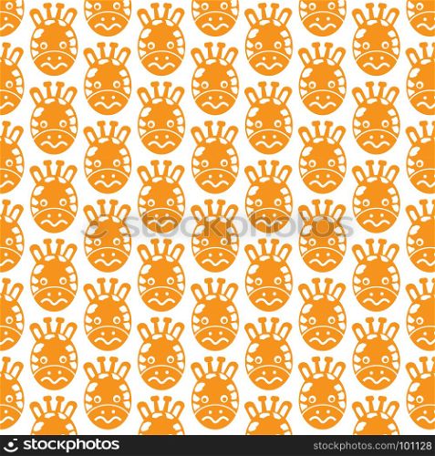 Pattern background Giraffe Face emotion Icon