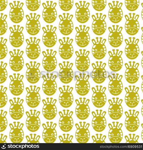 Pattern background Giraffe Face Icon