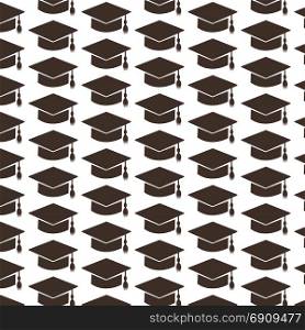 Pattern background Graduation cap icon