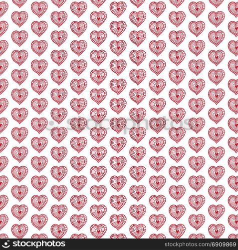 Pattern background Hand drawn heart