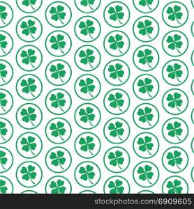 Pattern background leaves Saint Patrick symbol