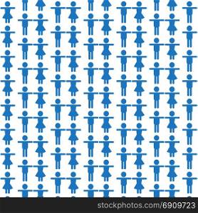 Pattern background man and woman icon