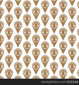 Pattern background Map pointer icon
