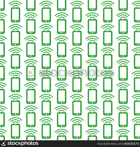 Pattern background Mobile phone icon