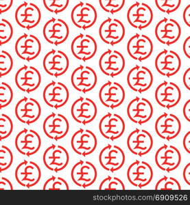 Pattern background Money Pound Icon GBP currency symbol