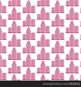 Pattern background Office building icon