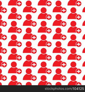 Pattern background person icon