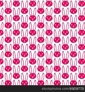 Pattern background rabbit icon