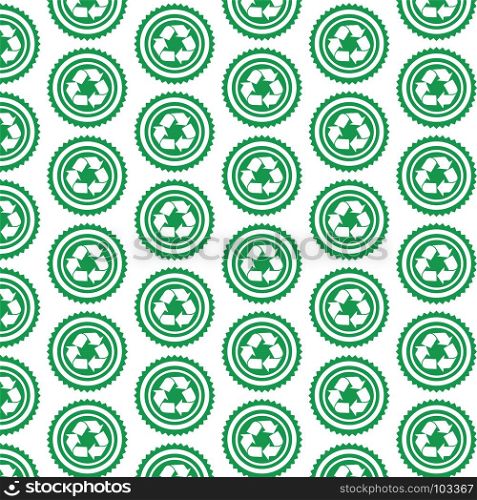 Pattern background Recycle sign icon
