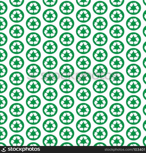 Pattern background Recycle sign icon