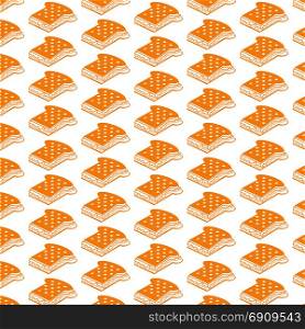 Pattern background Sandwich cheese Icon