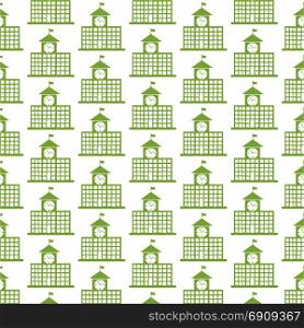 Pattern background school building icon