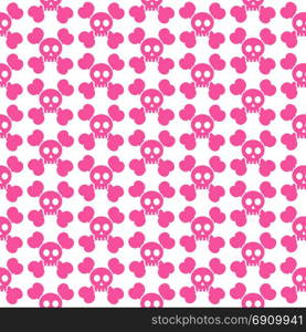 Pattern background skull bone icon