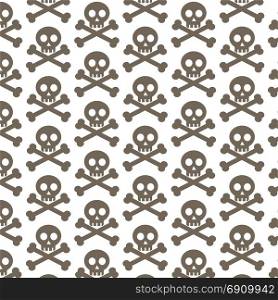 Pattern background skull bone icon
