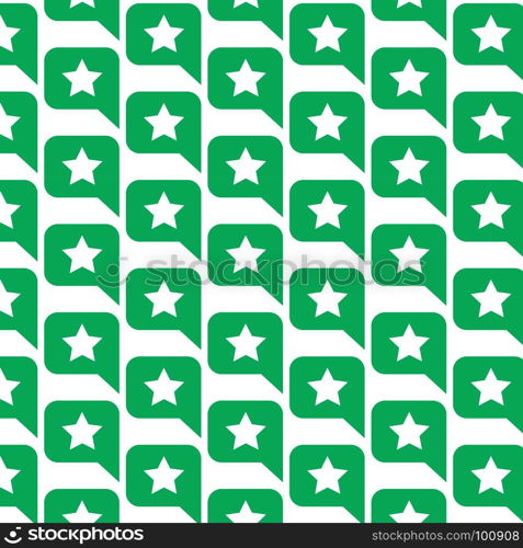 Pattern background Speech Bubble star icon