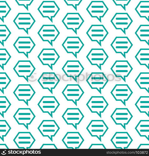 Pattern background talking bubble chat icon