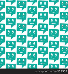 Pattern background talking speech bubble icon