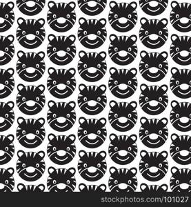 Pattern background Tiger Face emotion Icon