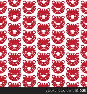 Pattern background Tiger Face emotion Icon
