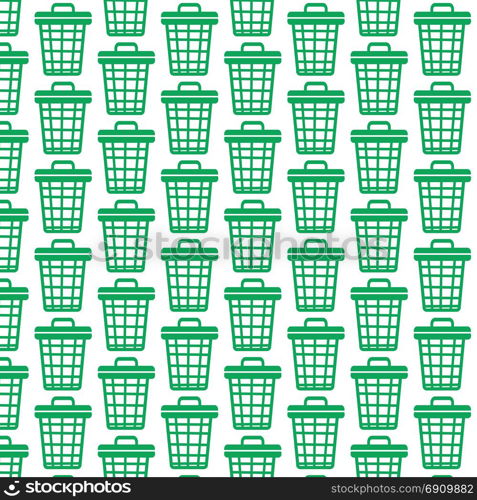 Pattern background trash bin icon