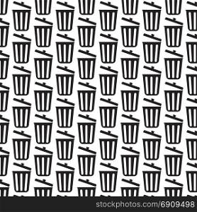 Pattern background trash icon