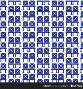Pattern background Waiting sign airport seat icon