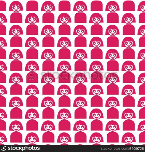 Pattern background Woman Icon