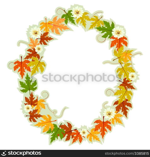 Pattern letter made from flowers and leaves