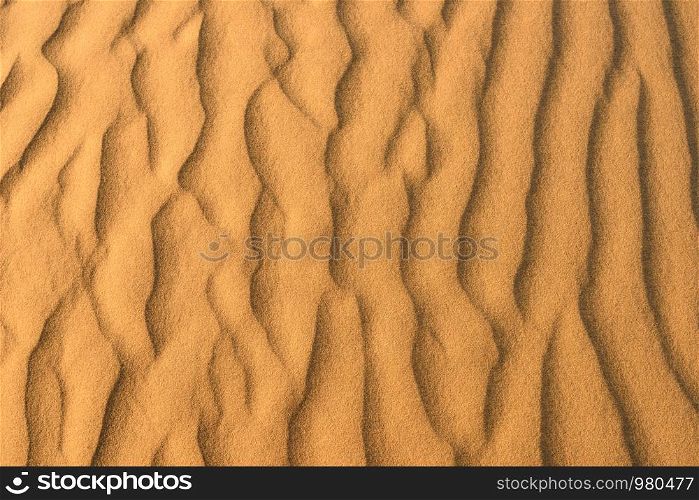 Pattern of golden sand in the deseret