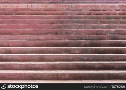 Pattern of large concrete stairs outdoor