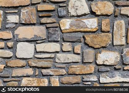 Pattern of old stone wall surfaced texture