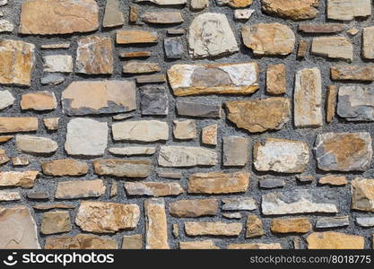 Pattern of old stone wall surfaced texture