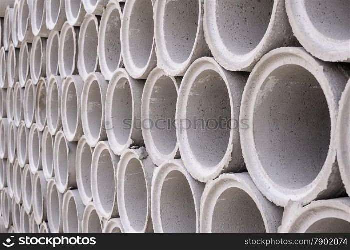 Pattern of pipe of cement for building trade