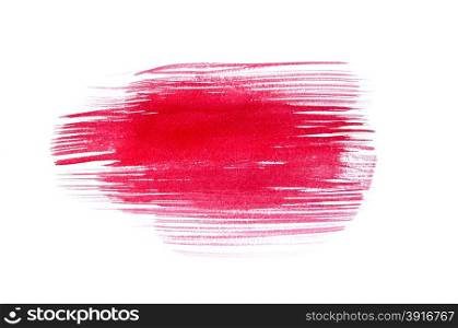 pattern of watercolor brush stroke isolated on white