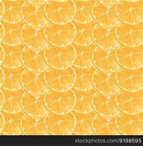 pattern seamless background Watercolor close up sliced orange fruit semi realistic hand drawing painted illustration, isolated on white background.