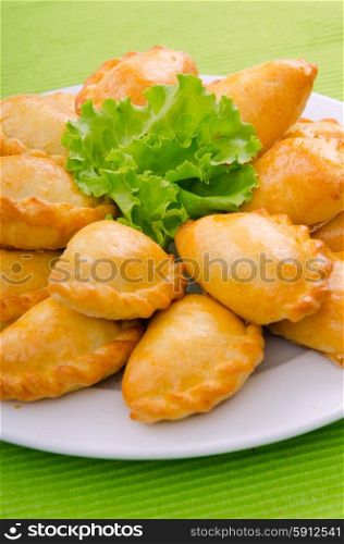 Patties with meat in plate