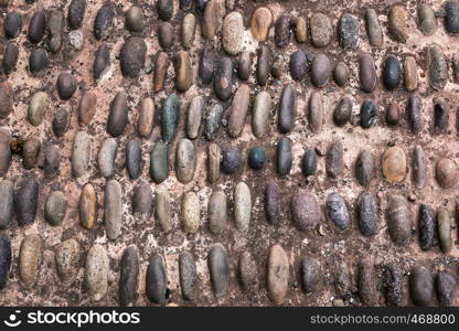 pavement from the beautiful pebble as background