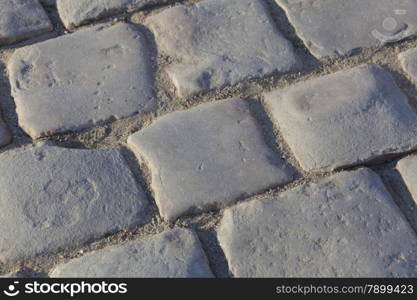 Paving of the castle of Versailles, Ile de France, France