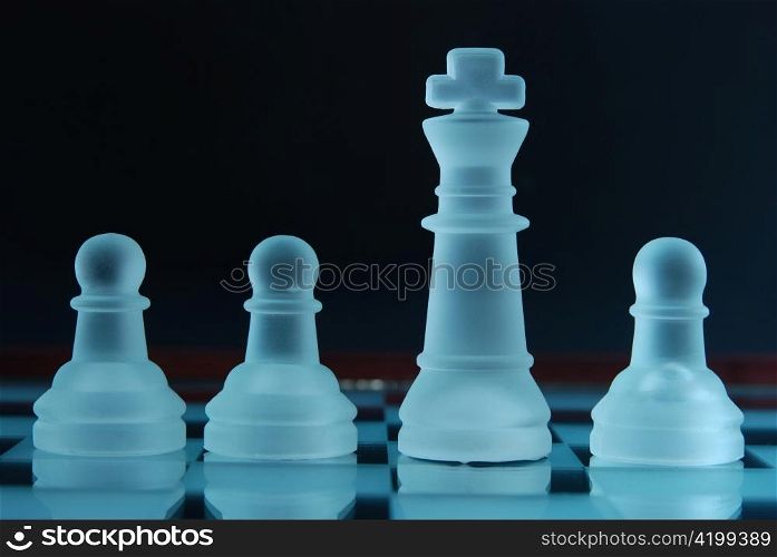 Pawns and king
