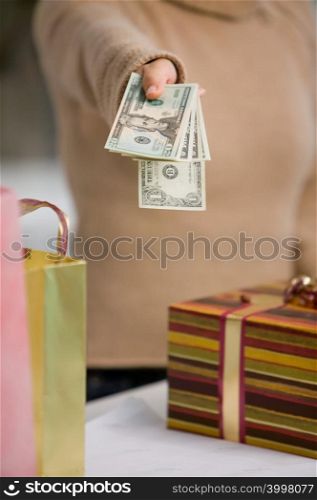 Paying for gifts with dollars