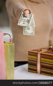 Paying for gifts with dollars