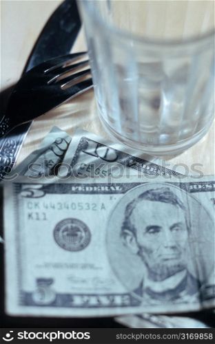 Paying The Bill At A Diner