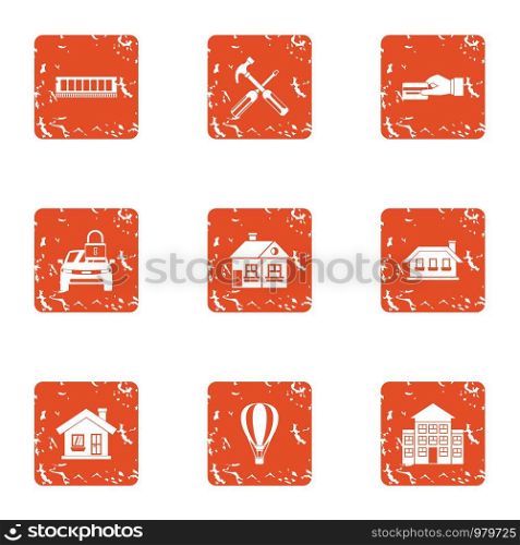 Payment resource icons set. Grunge set of 9 payment resource vector icons for web isolated on white background. Payment resource icons set, grunge style