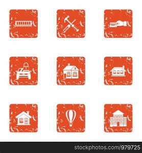 Payment resource icons set. Grunge set of 9 payment resource vector icons for web isolated on white background. Payment resource icons set, grunge style
