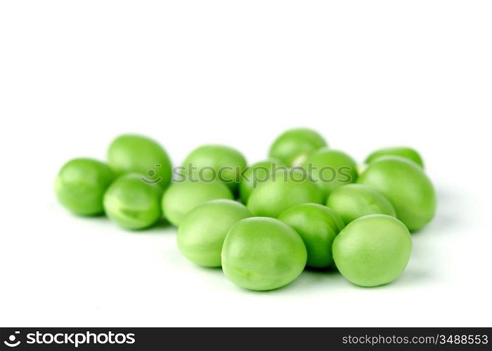 Pea bean pile isolated on white